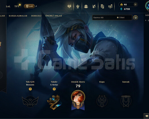 TR 23 SKİN UNRANKED HESAP - LOL