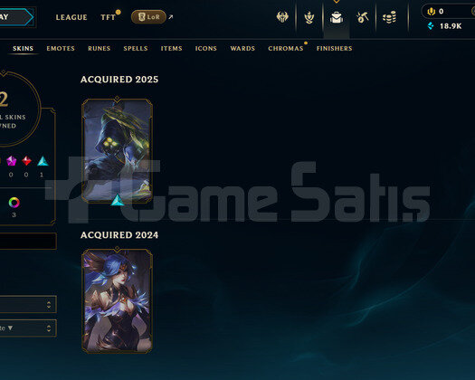 TR Unranked | 2 Kostüm - 18K Mö | LoL Hesap
