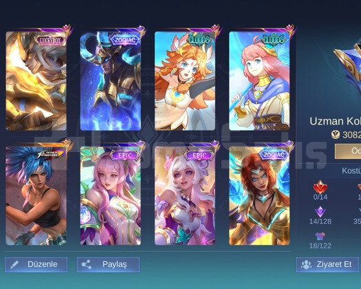 MLBB SATİLİK TERTEMİZ MİD MAİN HESAP