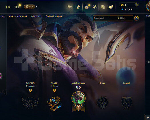 TR Unranked | 1 Kostüm - 24 Hero | LoL Hesap