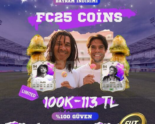 FC25 Coins - 100K/113 TL VERGİ BİZDEN - İNDİRİMLİ