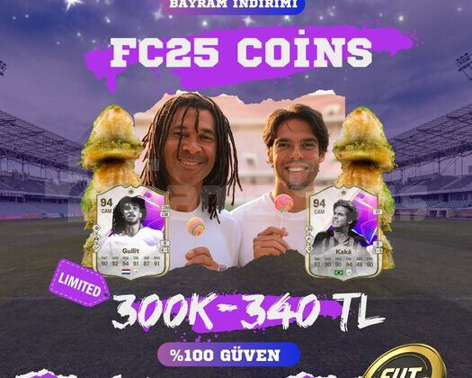 FC25 Coins - 300K/340 TL VERGİ BİZDEN - İNDİRİMLİ