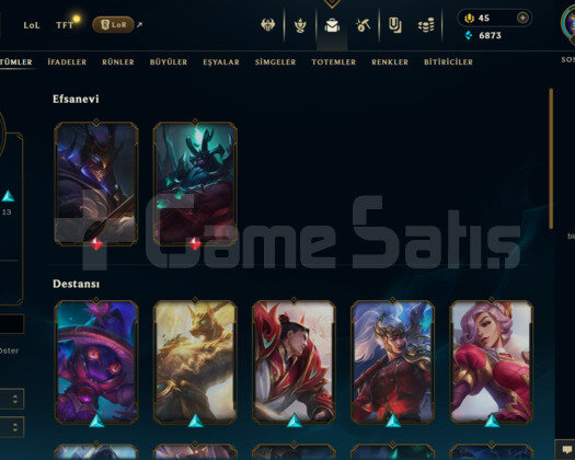 TR 24 SKİN UNRANKED HESAP - LOLTR
