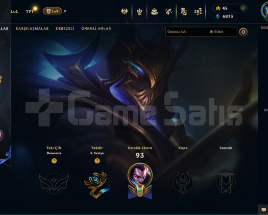 TR 24 SKİN UNRANKED HESAP - LOLTR