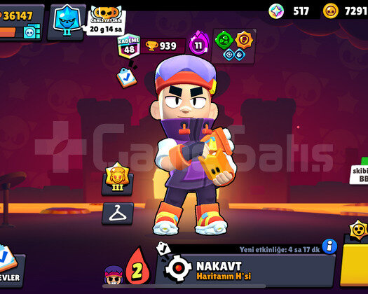 88 KARAKTER+ 150 KOSTÜM+ 120 ELMAS+ 37K KUPA
