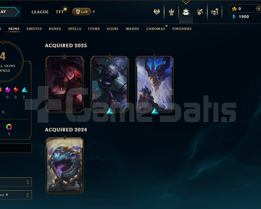 TR Unranked | 4 Kostüm - 24 Hero | LoL Hesap