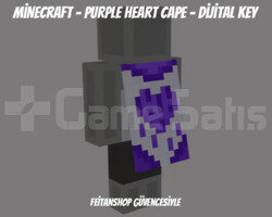 Minecraft - Purple Heart Cape - Dijital Key