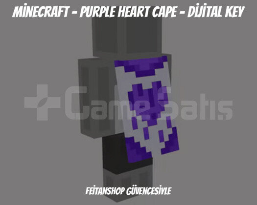Minecraft - Purple Heart Cape - Dijital Key