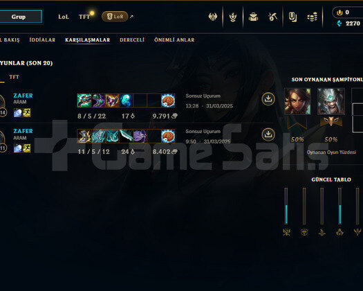 30 LEVEL FRESH / DERECELİ HAZIR / EUW