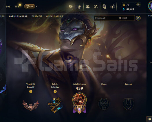 TR 129 SKİN BRONZ HESAP - LOL