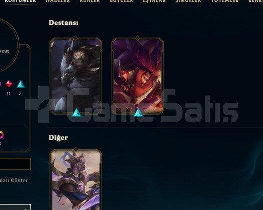 GEÇEN SEZON GOLD / DERECELİ HAZIR / EUW
