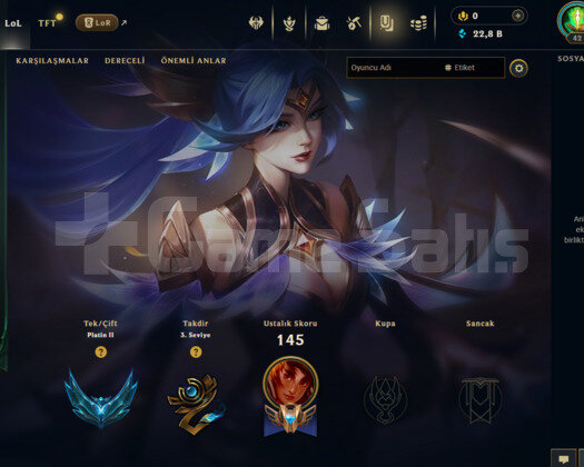 TR PLAT 2 / 2 KOSTÜM / 22K MÖ +38LP