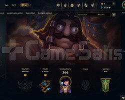 EUW 106 SKİN UNRANKED HESAP - LOL