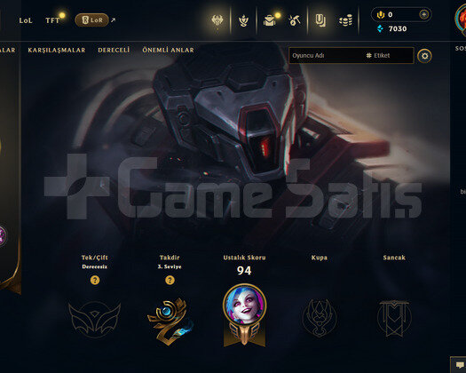 TR Geçen Sezon Gold | 1 Kostüm - 23 Hero | LoL