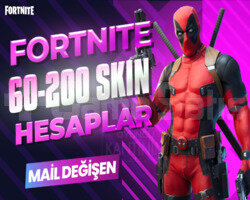 60-200 SKIN PREMIUM MAİL DEĞİŞEN FORTNITE HESAP