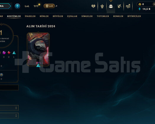 EUW Unranked | 1 Kostüm - 14K Mö | LoL Hesap