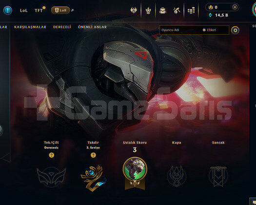 EUW Unranked | 1 Kostüm - 14K Mö | LoL Hesap