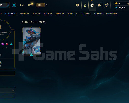 EUW Unranked | 1 Kostüm - 24K Mö | LoL Hesap