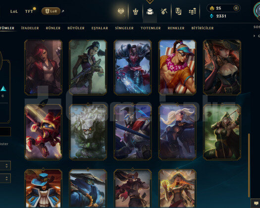TR 21 SKİN UNRANKED HESAP - LOL