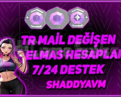 TR + MAİL DEĞİŞEN + ELMAS HESAPLAR + YÜKSEK MMR!
