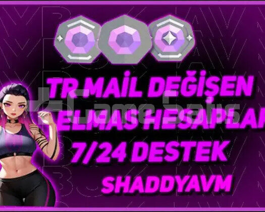 TR + MAİL DEĞİŞEN + ELMAS HESAPLAR + YÜKSEK MMR!