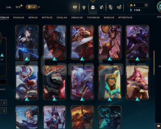 TR 44 SKİN UNRANKED HESAP - LOL