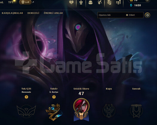 GEÇEN SEZON PLAT / DERECELİ HAZIR / EUW