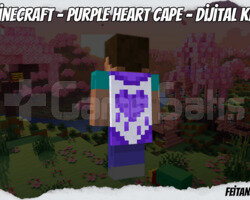 Minecraft - Purple Heart Cape - Dijital Key