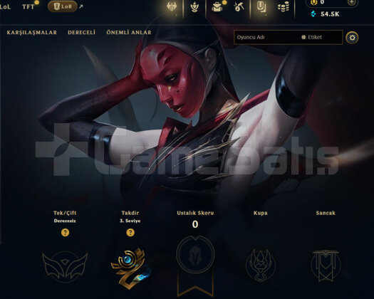 30 LEVEL UNRANKED  / FRESH / 54 BİN MAVİ ÖZ