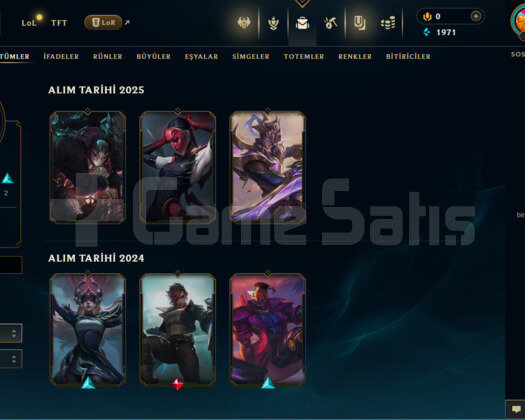 EUW 6 SKİN ZÜMRÜT 3 HESAP - LOL