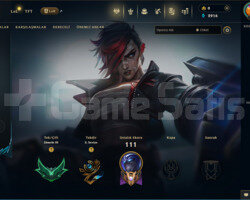EUW 6 SKİN ZÜMRÜT 3 HESAP - LOL
