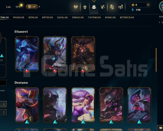 EUW 37 SKİN UNRANKED HESAP - LOL
