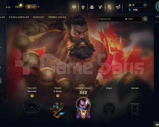 EUW 37 SKİN UNRANKED HESAP - LOL