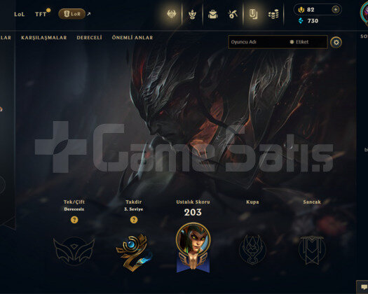 EUW 14 SKİN UNRANKED HESAP - LOL