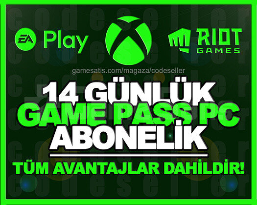 GAME PASS PC + EA PLAY + RIOT GAMES | 14 GÜNLÜK
