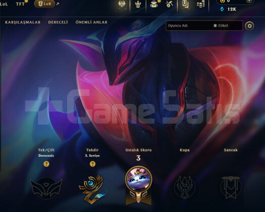 GEÇEN SEZON PLAT / DERECELİ HAZIR / EUW