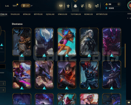 TR 30 SKİN UNRANKED HESAP - LOL