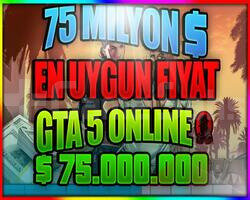PS5-PS4 GTA ONLİNE 75.000.000