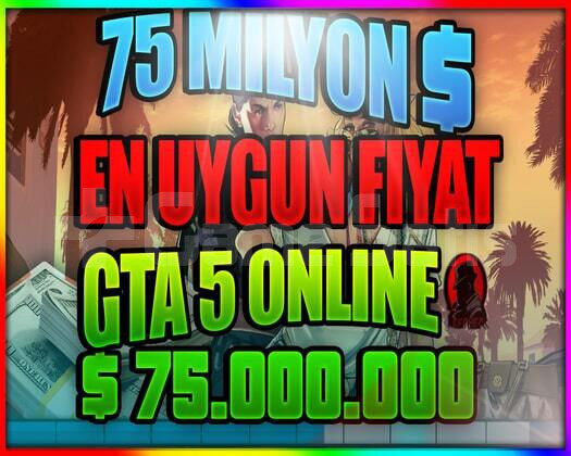 PS5-PS4 GTA ONLİNE 75.000.000