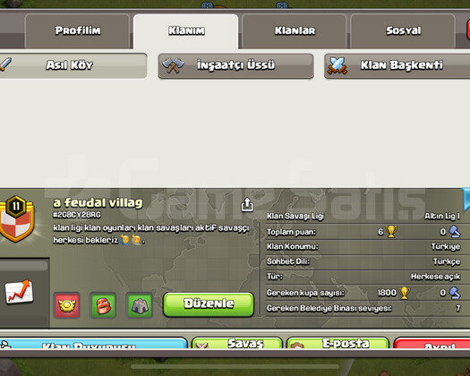 11 Level Klan uyguna