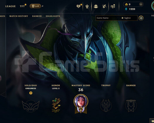 EUW Unranked | 4 Kostüm - 28 Hero | LoL Hesap