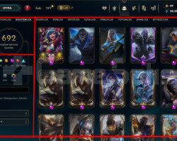 746 LEVEL / 692 SKIN /18 İHTİŞAMLI /+MAIL/+TELEFON