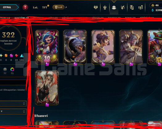 764 LEVEL / 322 SKIN /6 İHTİŞAMLI /FULL HERO/+MAIL