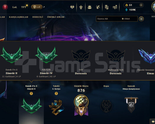 704 LEVEL / 344 SKIN / ZÜMRÜT 4 / FULL HERO /+MAIL