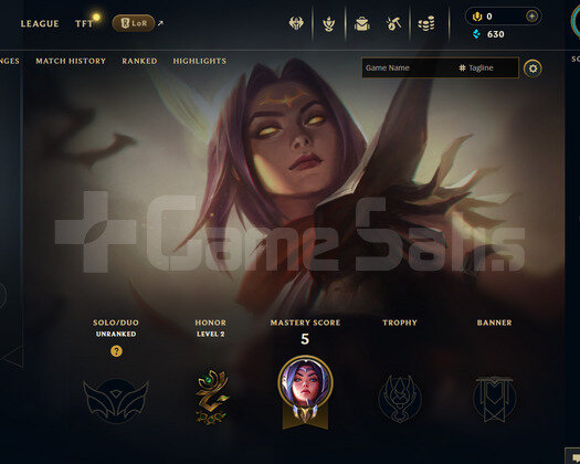EUW Unranked | 1 Kostüm - 20 Hero | LoL Hesap