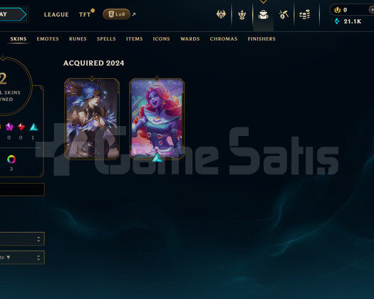 EUW Unranked | 2 Kostüm - 21K Mö | LoL Hesap