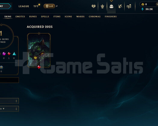 EUW Unranked | 1 Kostüm - 30K Mö | LoL Hesap