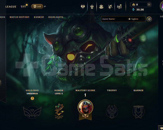 EUW Unranked | 1 Kostüm - 30K Mö | LoL Hesap