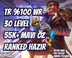 100 WINRATE! TR 55K+ M. ÖZ VIP 30 LVL UNRANKED