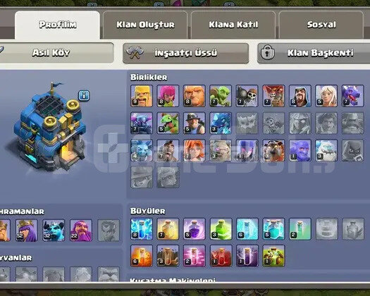 CLASH TH 12  MAX | 125  SEVİYE